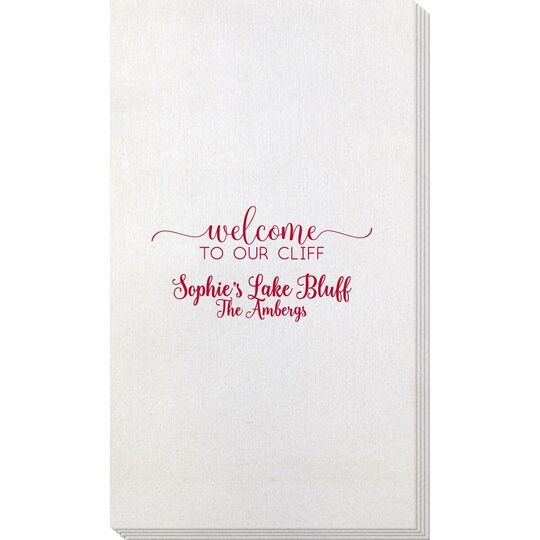 Welcome to Our Cliff Bamboo Luxe Guest Towels