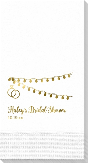 Wedding String Lights Guest Towels