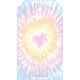 Tie-Dye Heart Vertical Hanging Gift Tags Image 2 of 2