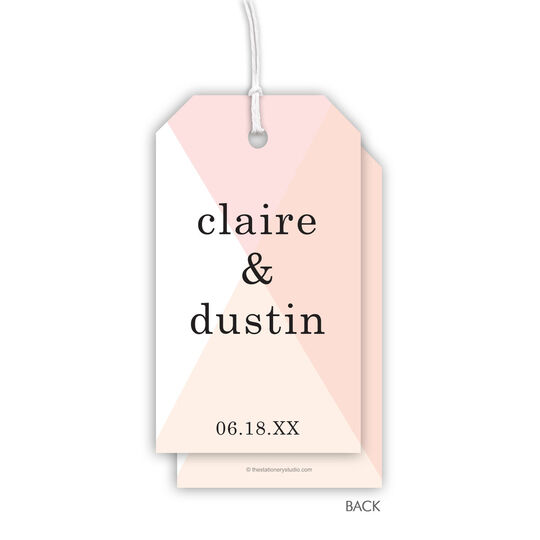 Chic Abstract Vertical Hanging Gift Tags