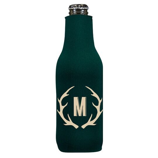 Antlers Initial Bottle Huggers