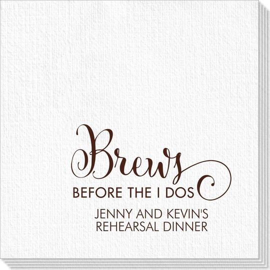 Brews Before The I Dos Deville Napkins