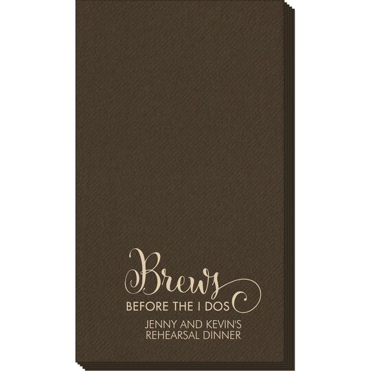 Brews Before The I Dos Linen Like Guest Towels