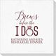 Brews Before The I Dos with Rings Deville Napkins Image 2 of 3