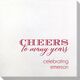 Cheers To Many Years Bamboo Luxe Napkins Image 1 of 4