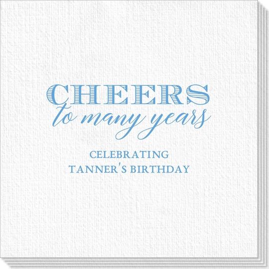 Cheers To Many Years Deville Napkins