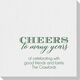 Cheers To Many Years Linen Like Napkins Image 3 of 4
