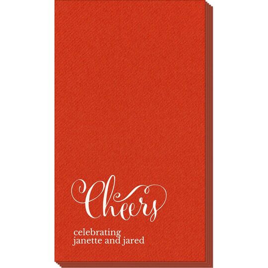 Curly Cheers Linen Like Guest Towels