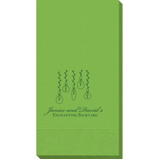 Hanging Vine Lights Guest Towels