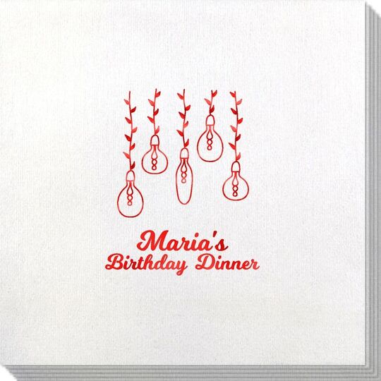 Hanging Vine Lights Bamboo Luxe Napkins