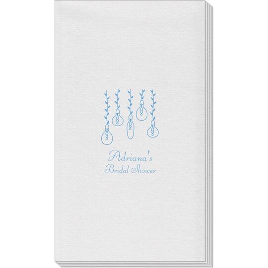 Hanging Vine Lights Linen Like Guest Towels