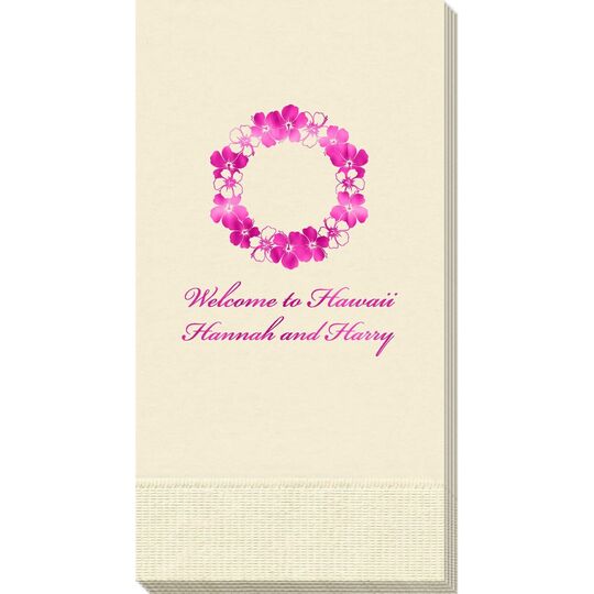 Hawaiian Lei Guest Towels