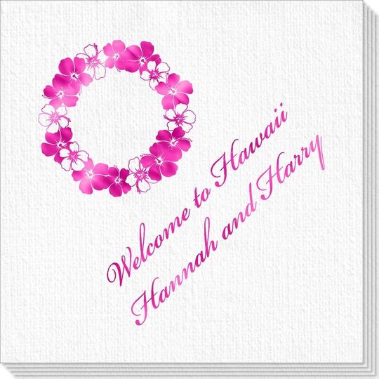 Hawaiian Lei Deville Napkins