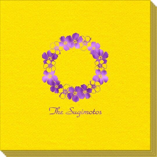 Hawaiian Lei Linen Like Napkins