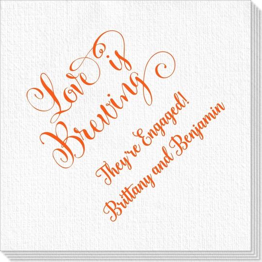 Love is Brewing Deville Napkins