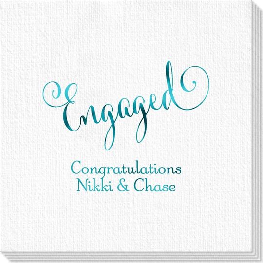 Romantic Engaged Deville Napkins