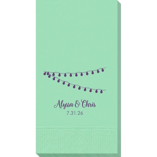 String Lights Guest Towels