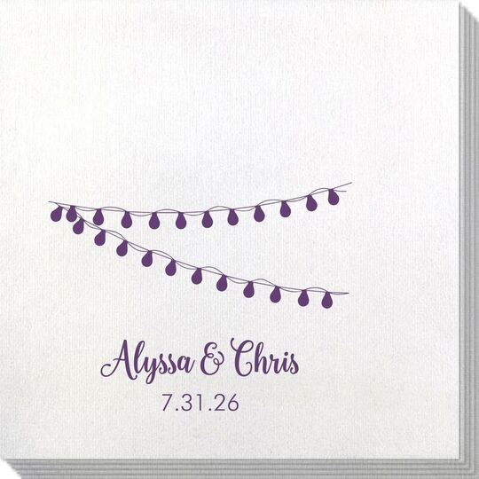 String Lights Bamboo Luxe Napkins