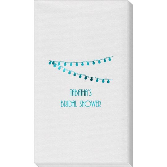 String Lights Linen Like Guest Towels