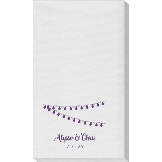 String Lights Linen Like Guest Towels