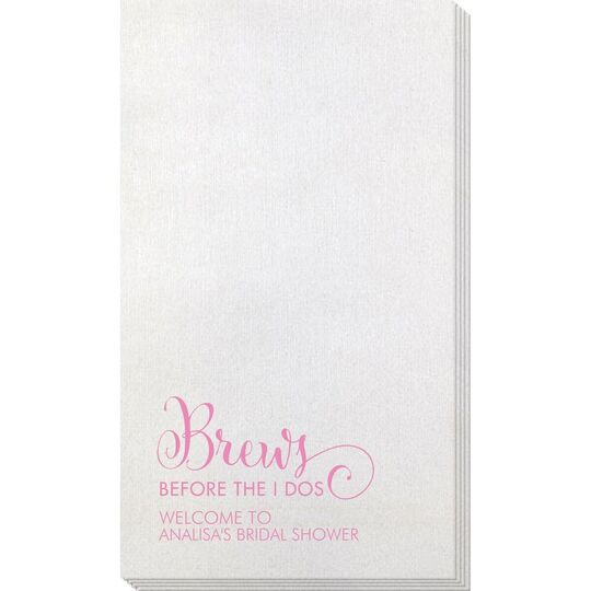 Brews Before The I Dos Bamboo Luxe Guest Towels