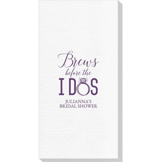 Brews Before The I Dos with Rings Deville Guest Towels