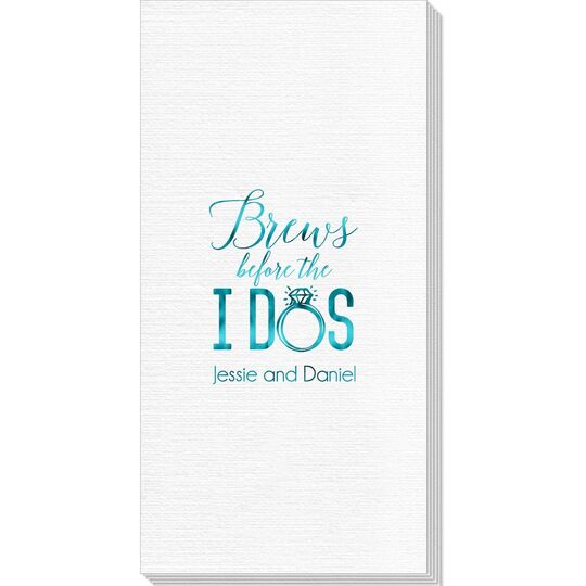 Brews Before The I Dos with Rings Deville Guest Towels