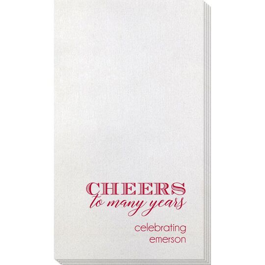 Cheers To Many Years Bamboo Luxe Guest Towels