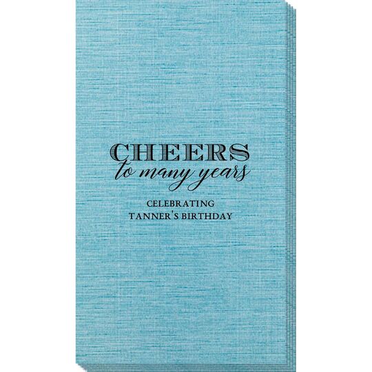 Cheers To Many Years Bamboo Luxe Guest Towels
