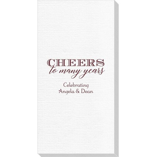 Cheers To Many Years Deville Guest Towels
