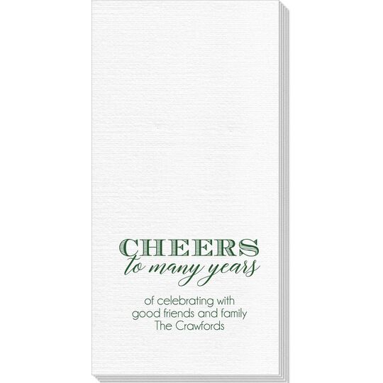 Cheers To Many Years Deville Guest Towels