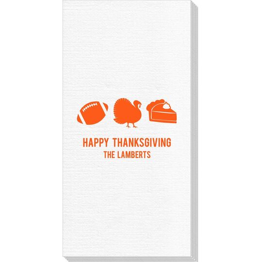Football Turkey Pie Deville Guest Towels