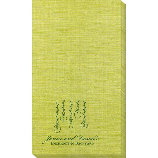Hanging Vine Lights Bamboo Luxe Guest Towels