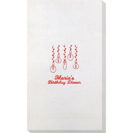 Hanging Vine Lights Bamboo Luxe Guest Towels