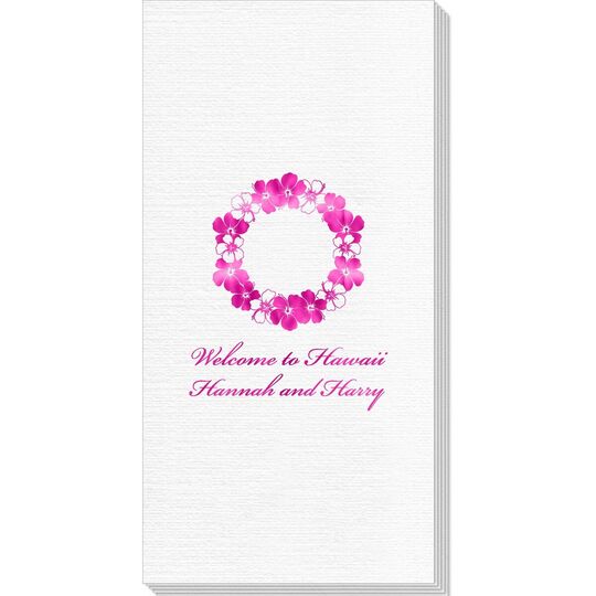 Hawaiian Lei Deville Guest Towels