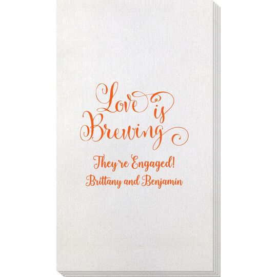 Love is Brewing Bamboo Luxe Guest Towels