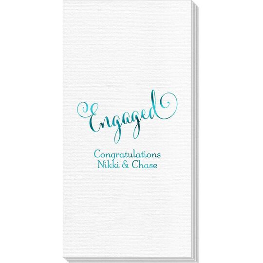 Romantic Engaged Deville Guest Towels
