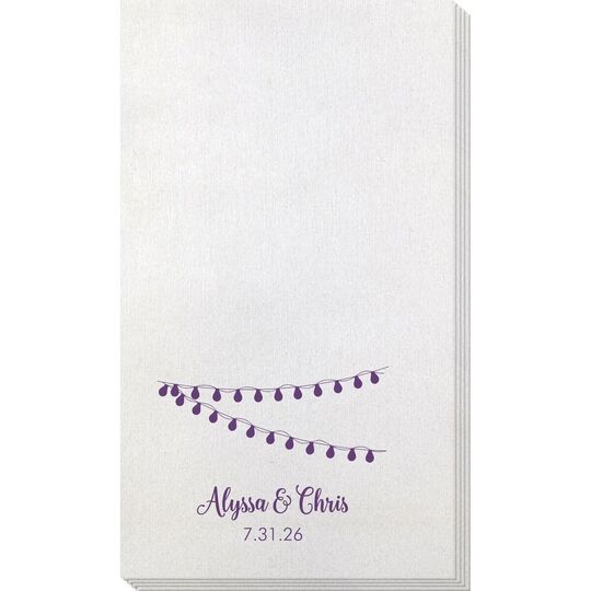 String Lights Bamboo Luxe Guest Towels