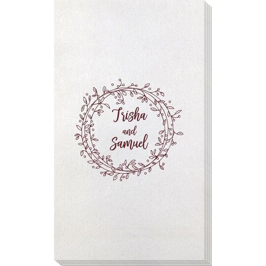 Vine Wreath Bamboo Luxe Guest Towels