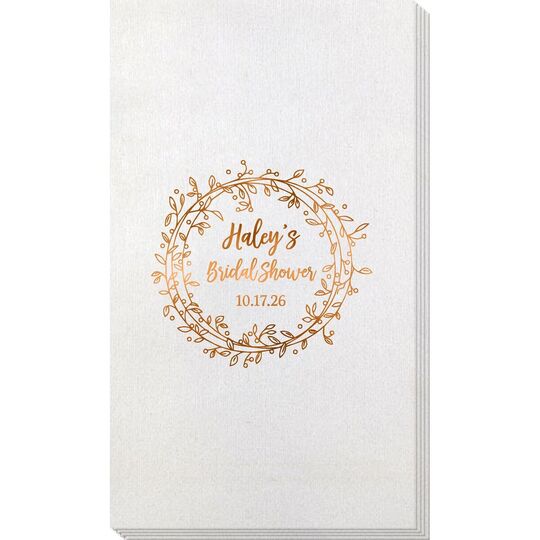 Vine Wreath Bamboo Luxe Guest Towels