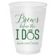 Brews Before The I Dos with Rings Shatterproof Cups Image 3 of 3