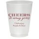 Cheers To Many Years Colored Shatterproof Cups Image 3 of 4