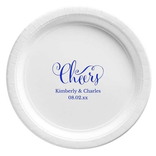 Curly Cheers Paper Plates