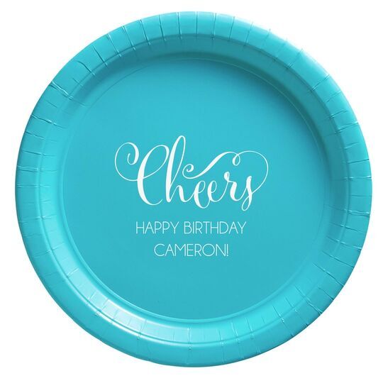 Curly Cheers Paper Plates