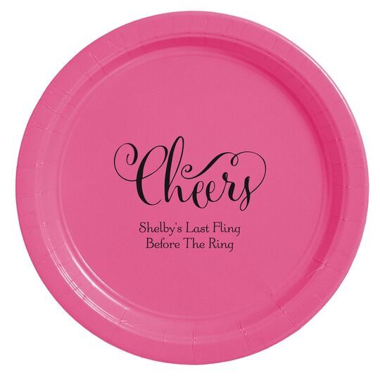 Curly Cheers Paper Plates