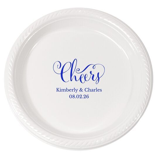 Curly Cheers Plastic Plates