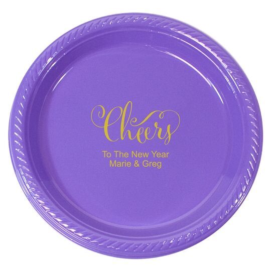 Curly Cheers Plastic Plates