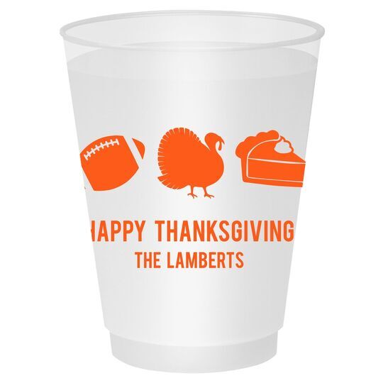 Football Turkey Pie Shatterproof Cups