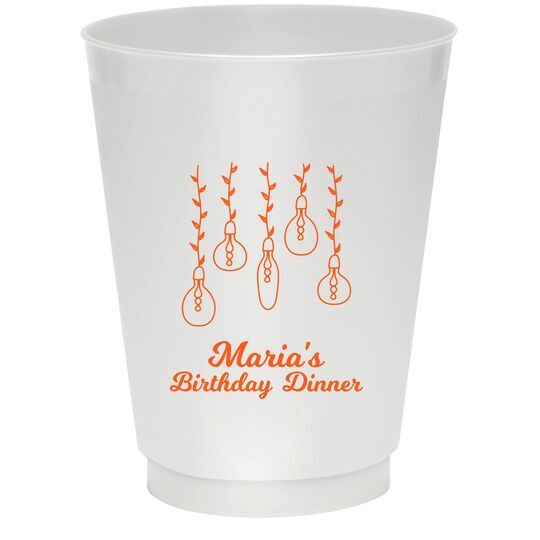 Hanging Vine Lights Colored Shatterproof Cups