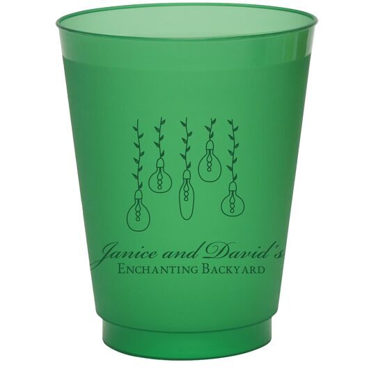 Hanging Vine Lights Colored Shatterproof Cups